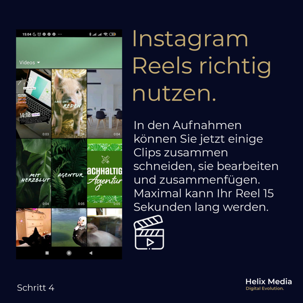 Instagram Reels Das neue Format richtig nutzen. Helix Media GmbH
