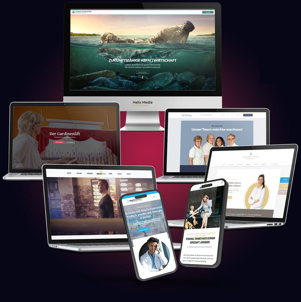 Landingpages und Webseiten von Helix Media GmbH
